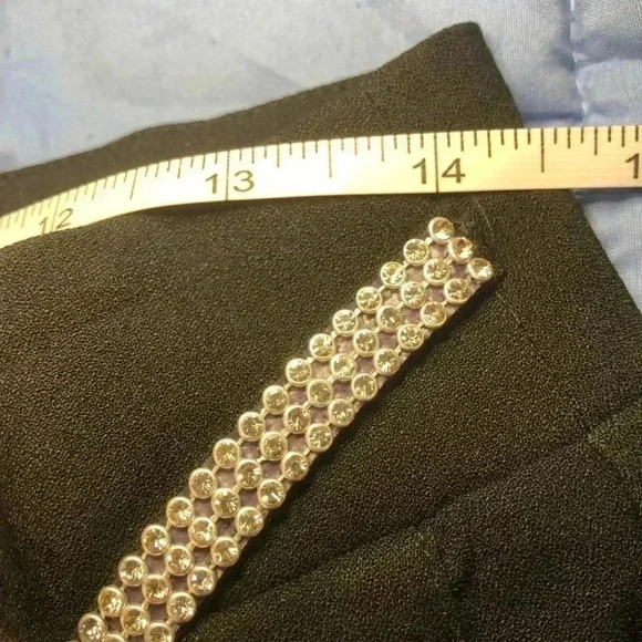 Black skirt with rhinestone accents size 6P - Picture 10 of 12